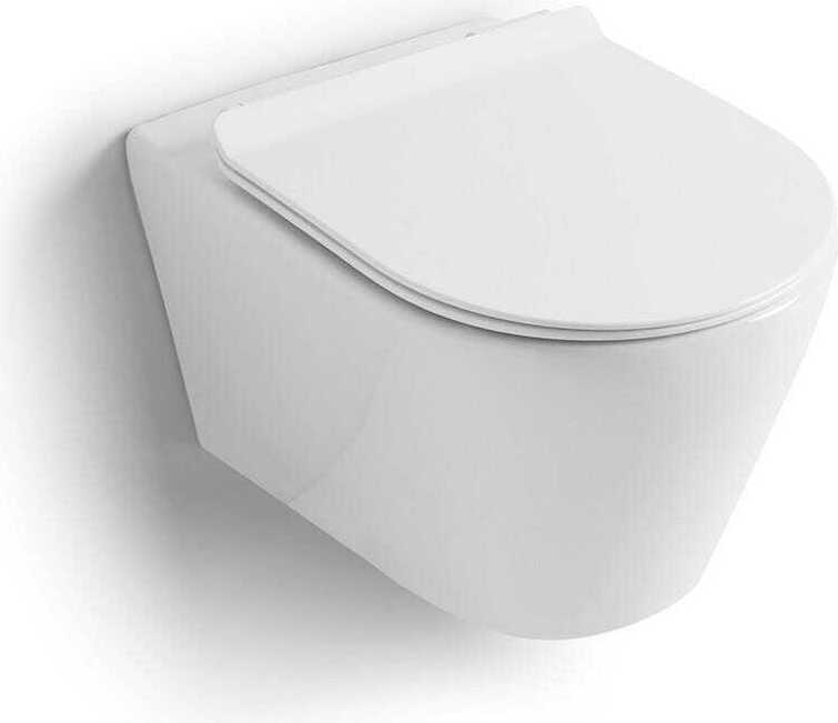 Wand WC, spülrandlos mit Wc- Sitz | Blues