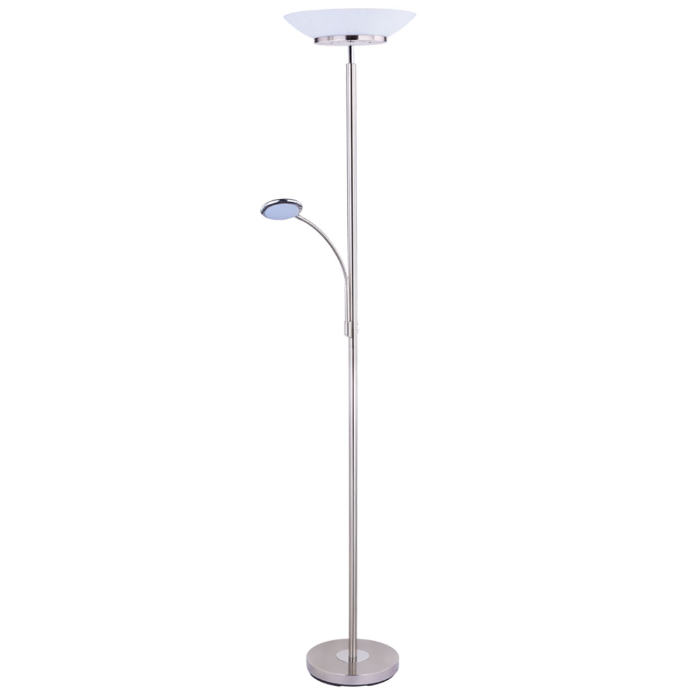 Globo Deckenfluter Nickel Matt, 1Xled LED Deckenfluter 58006