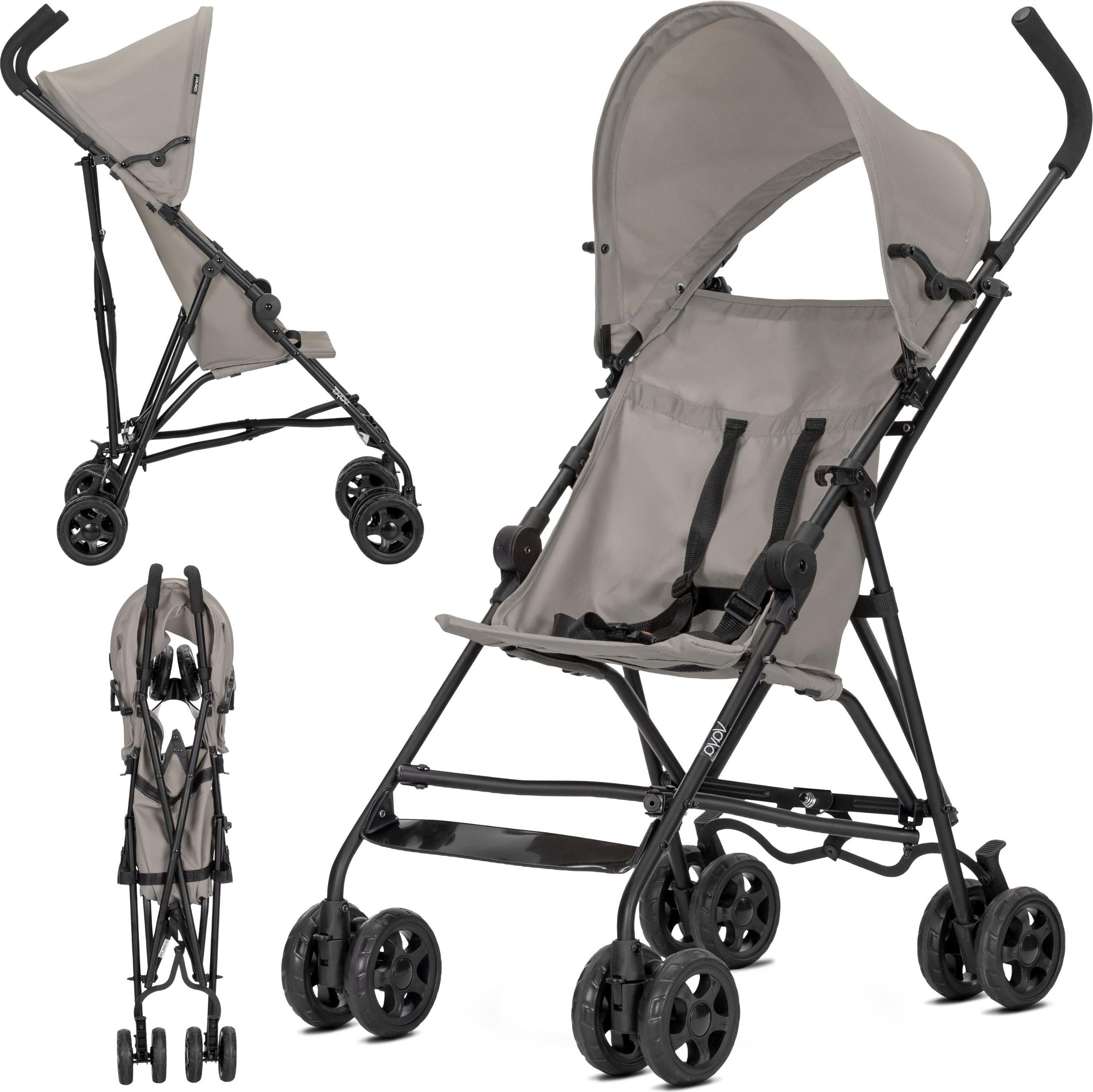 Lorelli Vaya Reisebuggy – ultraleichter Schirmbuggy ca. 4,5 kg, bis 22 kg, klappbares Verdeck, 5-Punkt-Gurt, kompakt faltbar