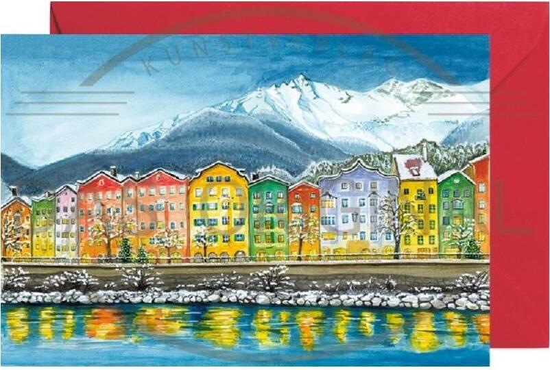 Mini adventný kalendár Innsbruck s motívom radu domov „Maria-Hilf“