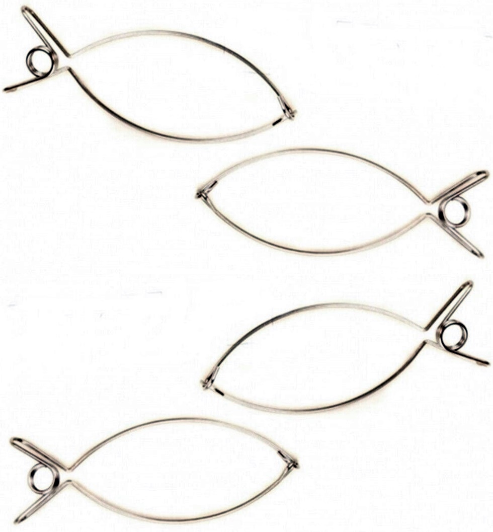 TQM 12 Rouladenklammern Rouladenringe Edelstahl Rouladenhalter Rouladenklemmen