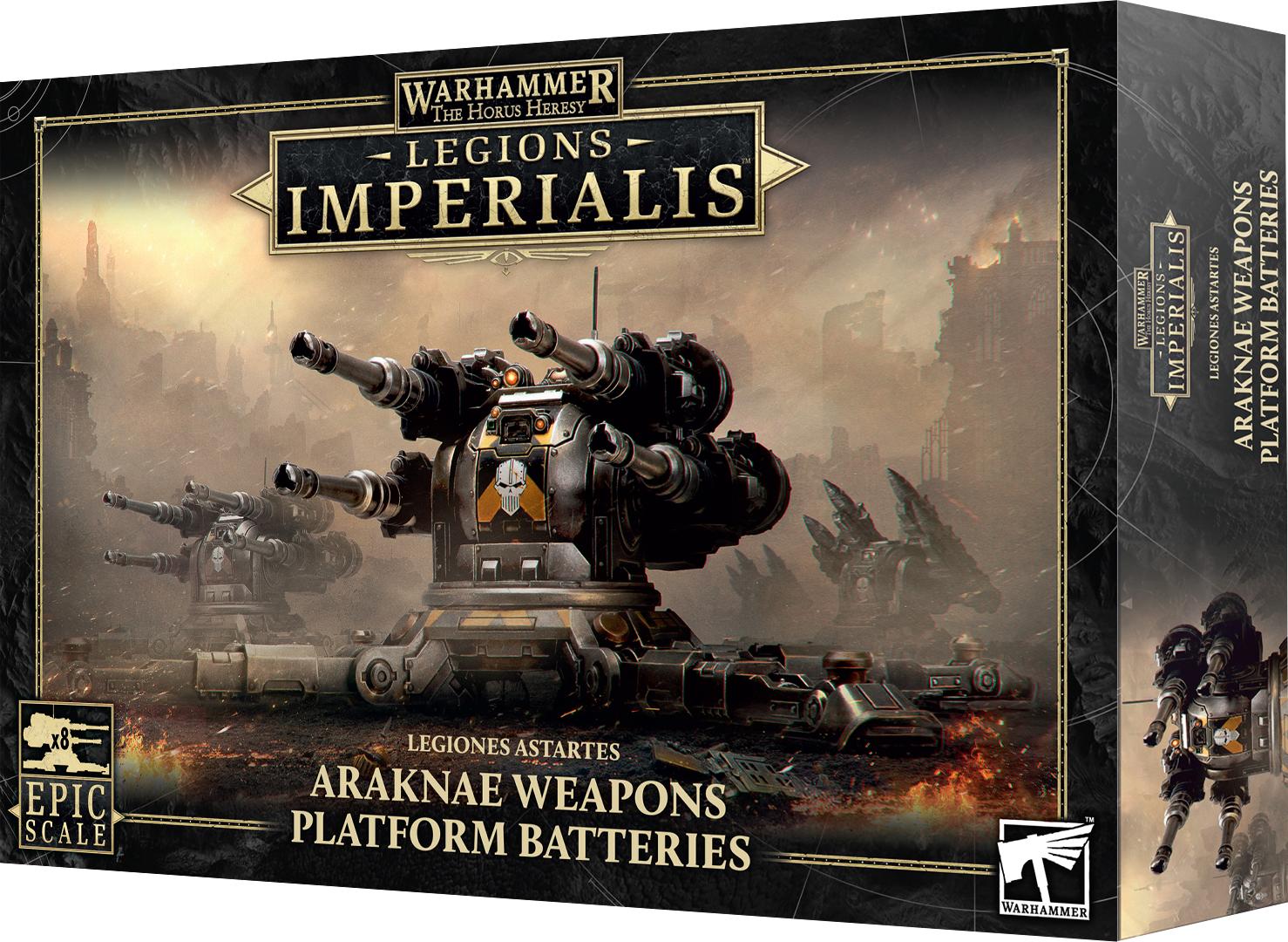 Games Workshop Warhammer: Horus Heresy - Legiones Astartes - Araknae Weapons Platform Batteries (8 Figuren) 99122601033