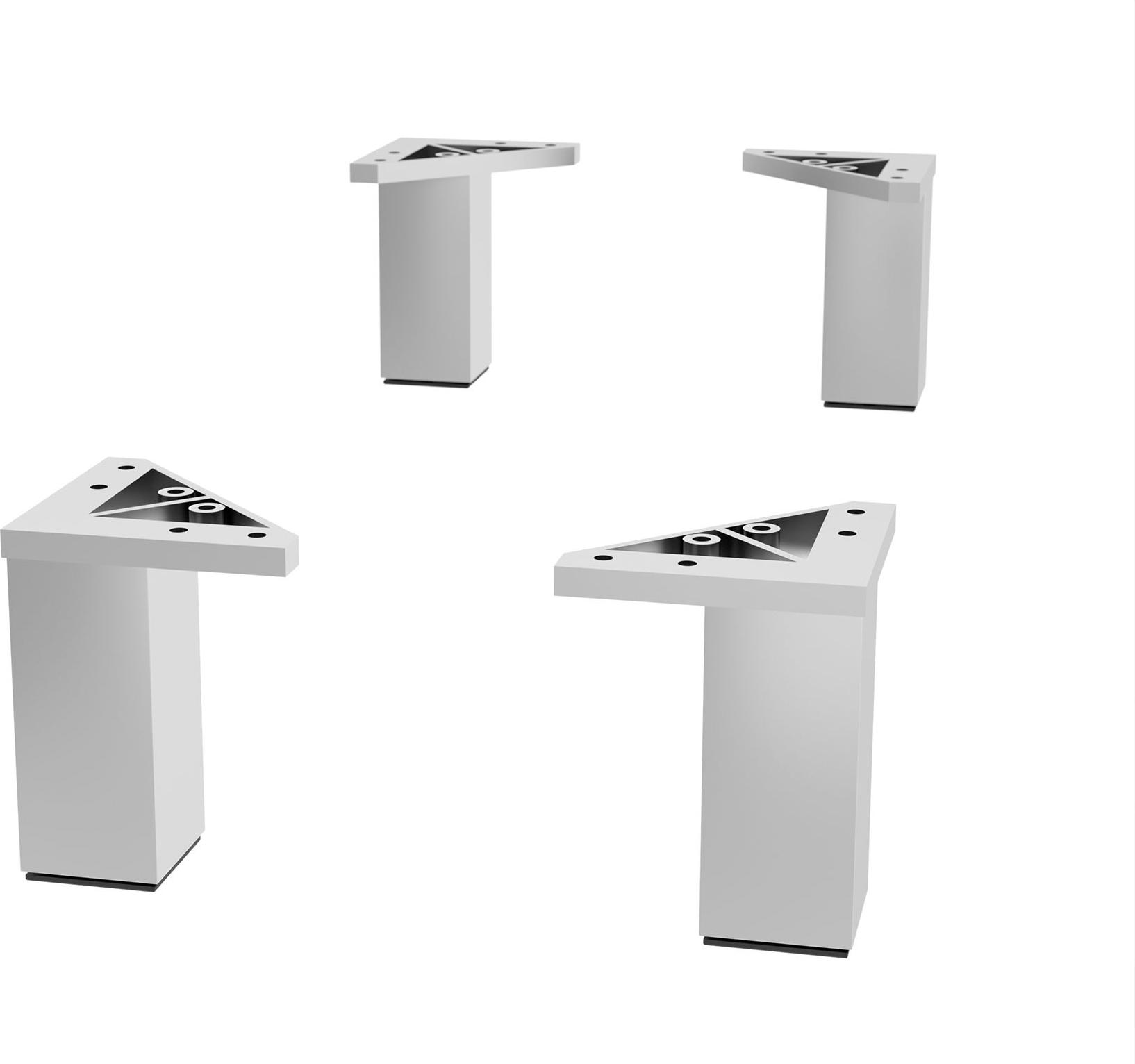 Salgar Satz 4 Füße CHROME Hauteur 100 mm 83819