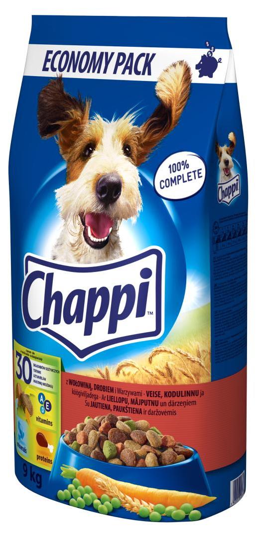 Chappi Sucha Karma Dla Psa Z Wołowiną i Drobiem 9 kg 25,99