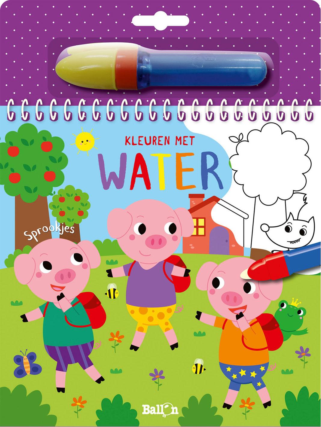 Ballon Kleuren met Water - Sprookjes