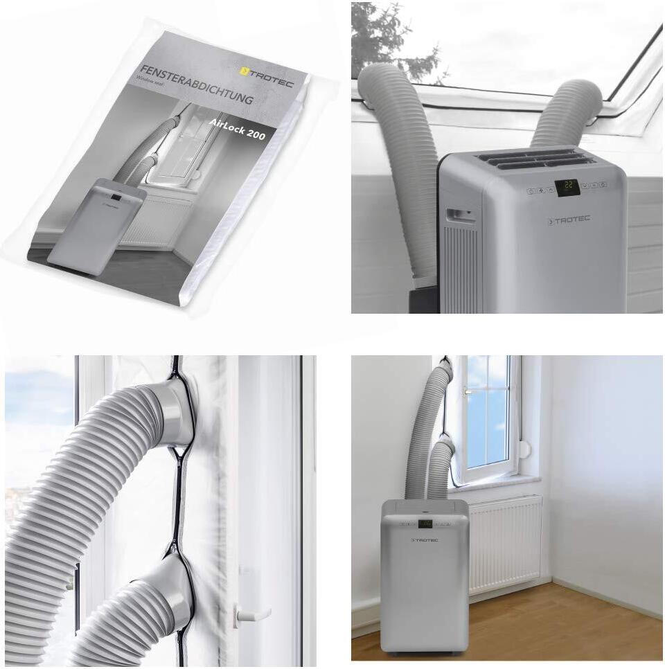 TROTEC AirLock 200 Fensterabdichtung für Klimageräte und Ablufttrockner Hot Air Stop 6100002002