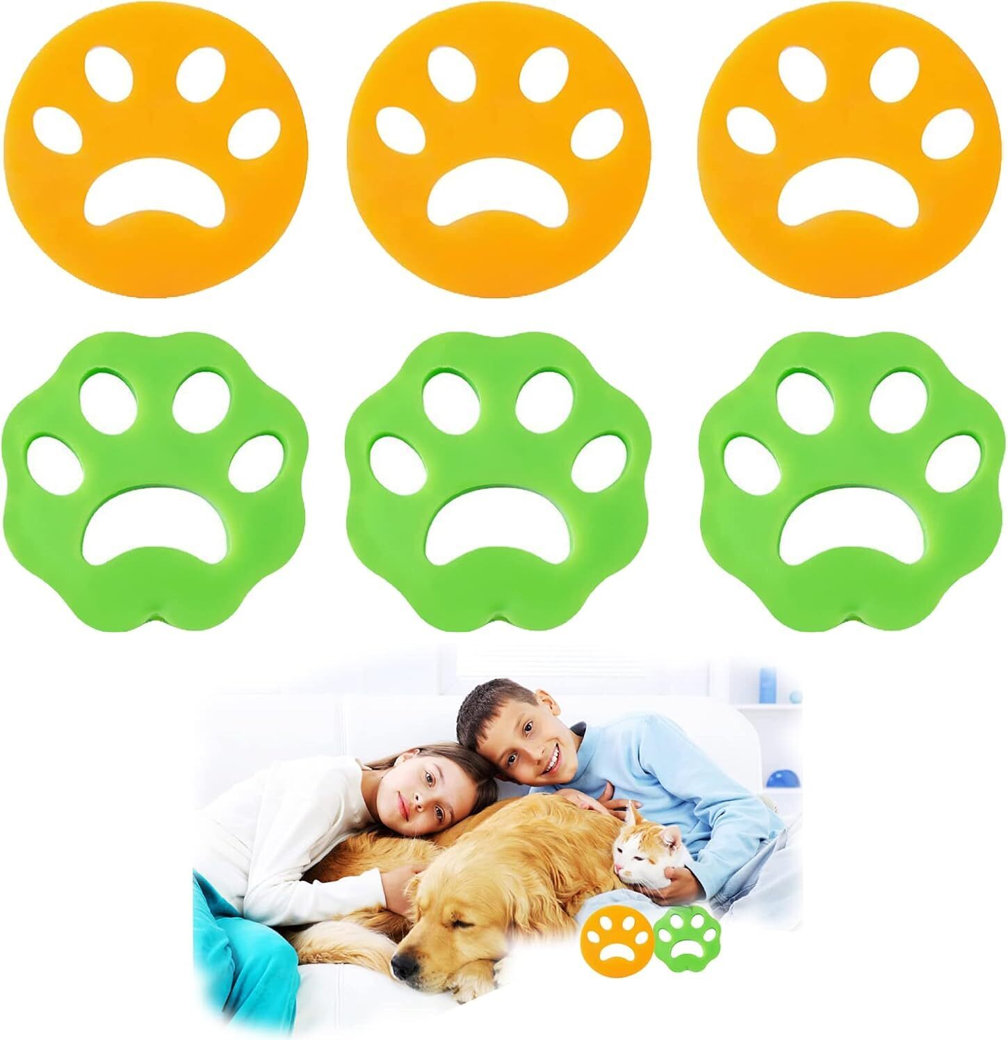 12 Stück Tierhaarentferner Für Waschmaschine | Wiederverwendbare Fusselbälle | Hunde/Katzen Haare