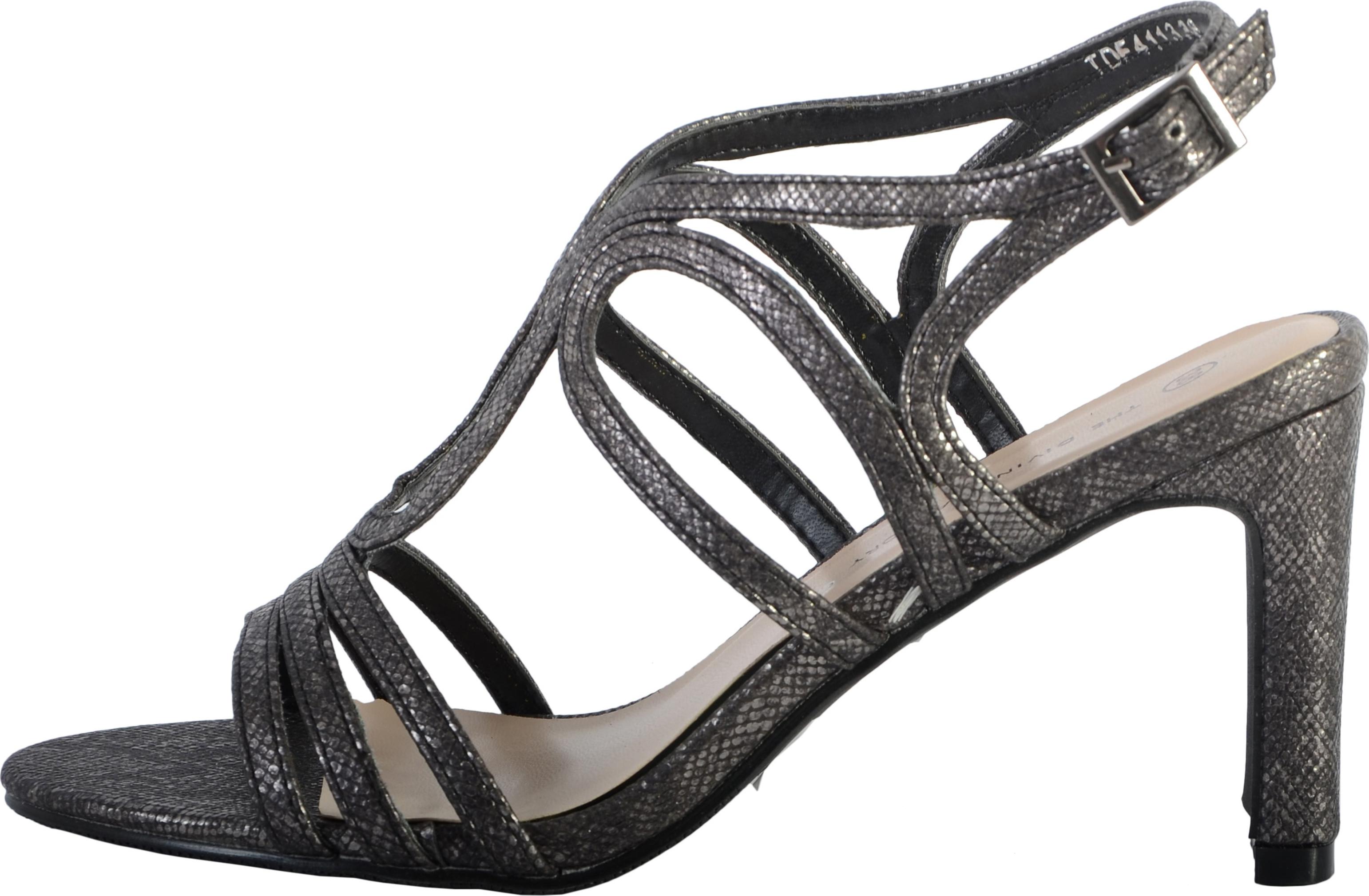 The Divine Factory Sandale mit Absatz TDF 4113 TDF 4113 Noir Lezard