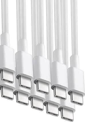 Rýchlonabíjací kábel USB-C 1m/2m - Power Delivery, USB-A alebo Type-C na Type-C, 1/2/3/5/10 kusov pre Samsung, iPhone, iPad, MacBook, Android a ďalšie - Type-C Type-C 1 meter / 5 kusov