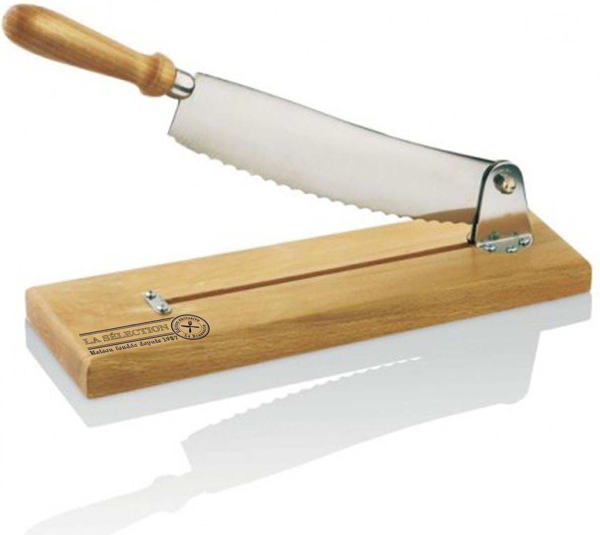 Addict Brotschneidemaschine aus Holz und Edelstahl KD3159 Manuelle Brotschneidemaschine La Sélection