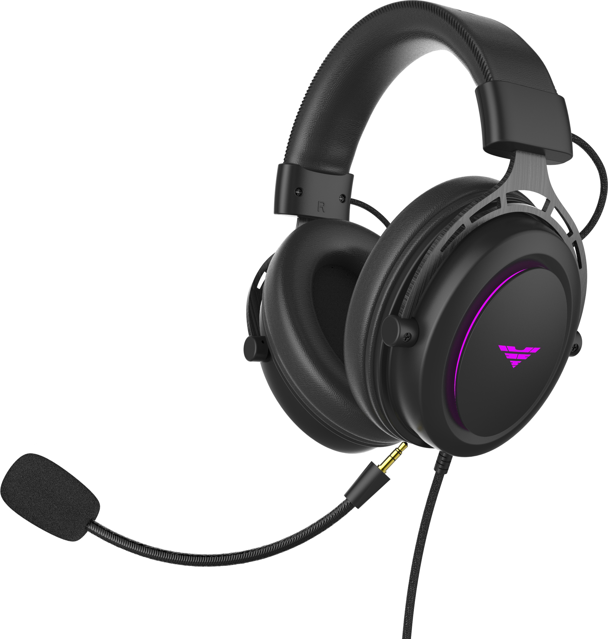 PREYON Storm Fly slúchadlá Herné slúchadlá Herné slúchadlá - 20 Hz - 20 kHz - USB a Mini Jack 3,5 mm - RGB osvetlenie - Vyhradený softvér - Priestorový zvuk 7.1 stereo - Odnímateľný mikrofón