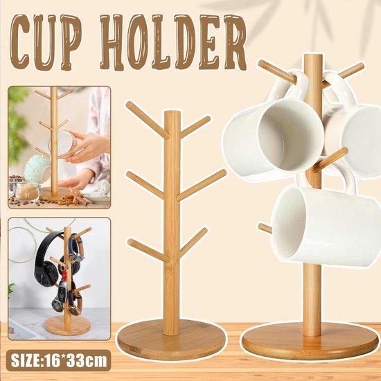 OEM Holzständer, Holzschubladen, Kaffeetassenregal, Küchenregal, Haken, Heim, Küche 2026