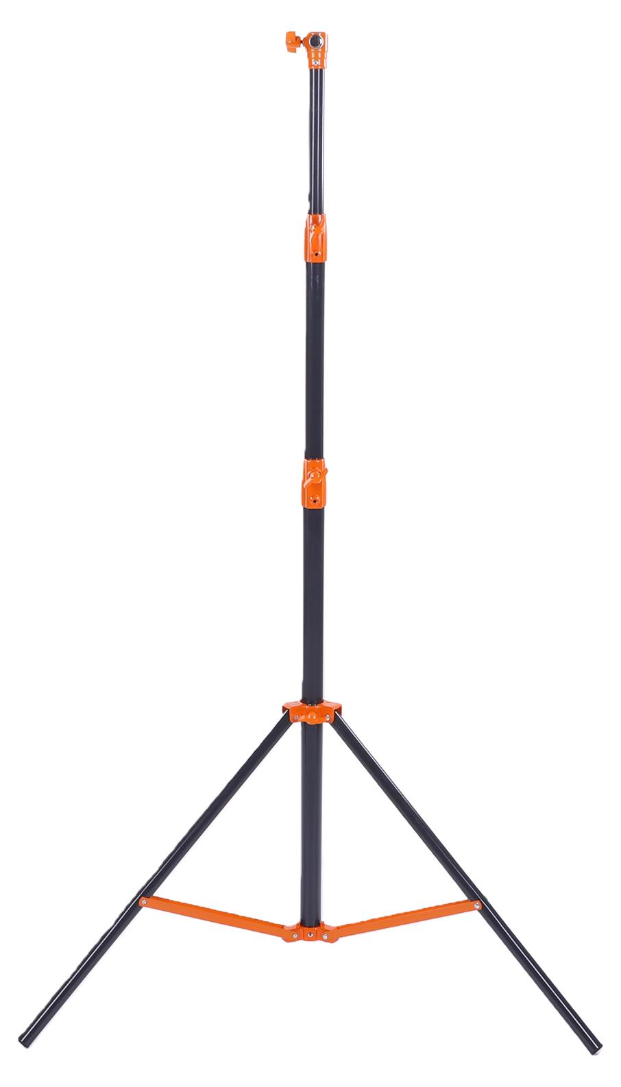 Lixada Fotostativ, 280 cm, luftgefedertes Edelstahl-Dreibein für Softbox, Studioblitz und Reflektor, orange K_2212260007011_260422_38031
