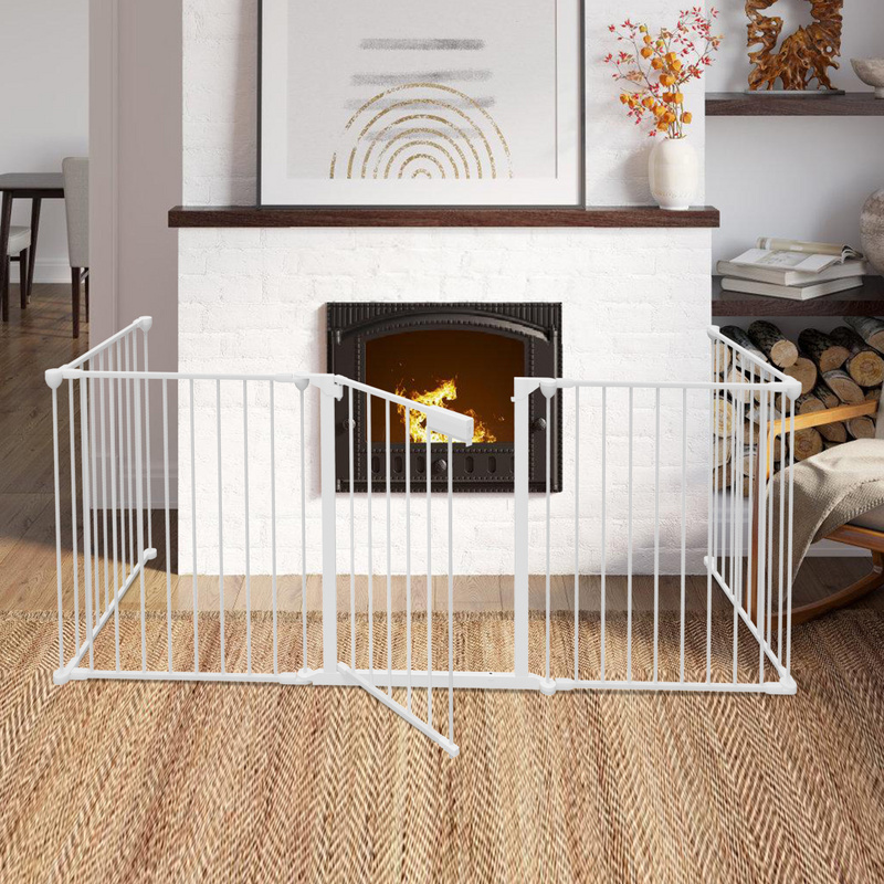 Jopassy Kaminschutzgitter Absperrgitter 5x Türschutzgitter Vogelschutz Baby Weiß RL-HG9161-1-OTjhd