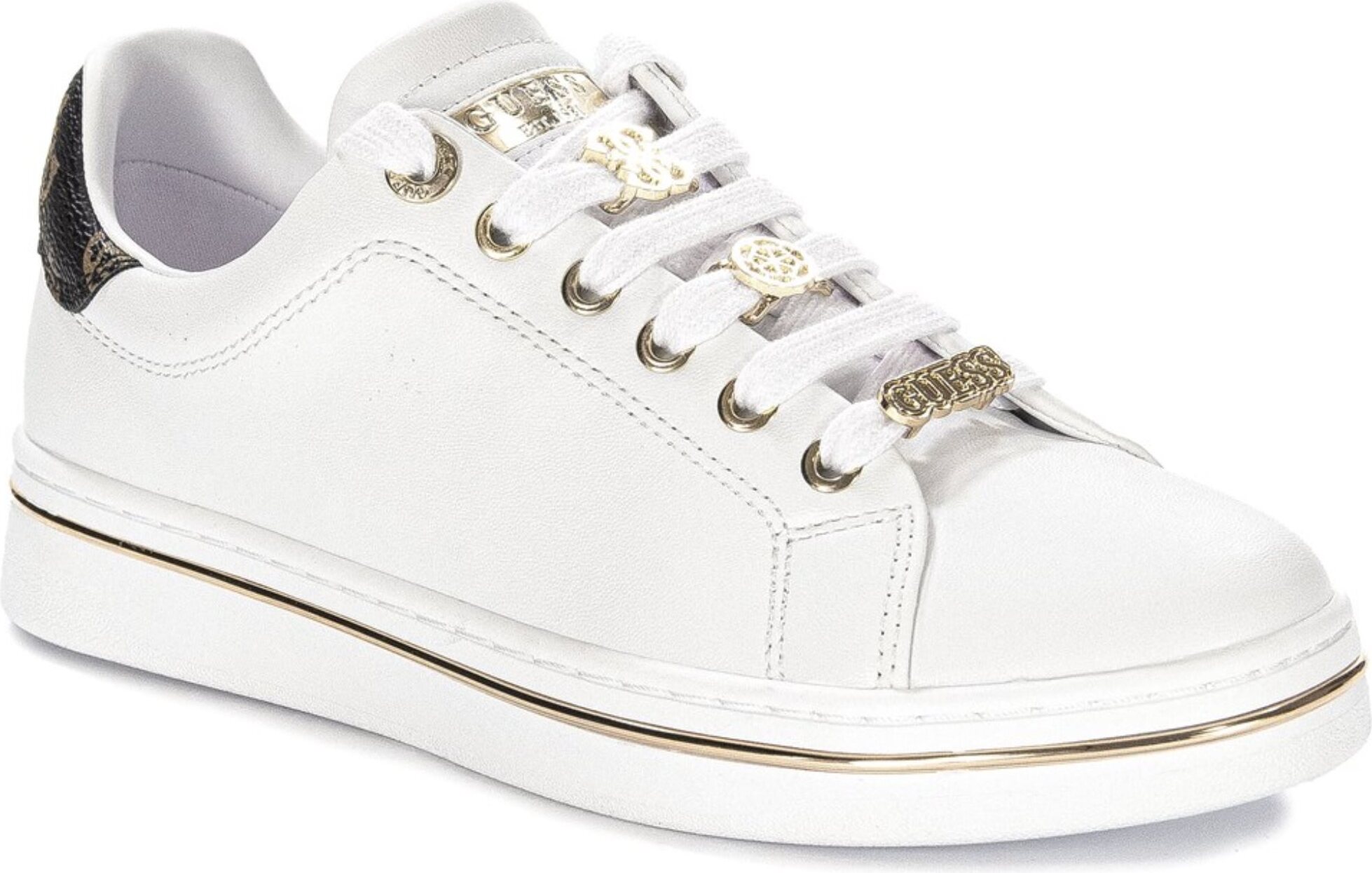 Guess Ellies – Scarpe Da Ginnastica Donna Con Dettagli Graffiti Metallici, Chiusura Con Lacci - 4