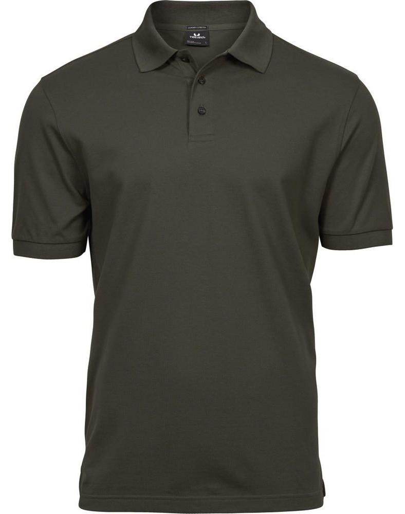 Tee Jays Herren Luxury Stretch Polo-Shirt, Kurzarm FK882 (L) (Mittelgrau) UTFK882