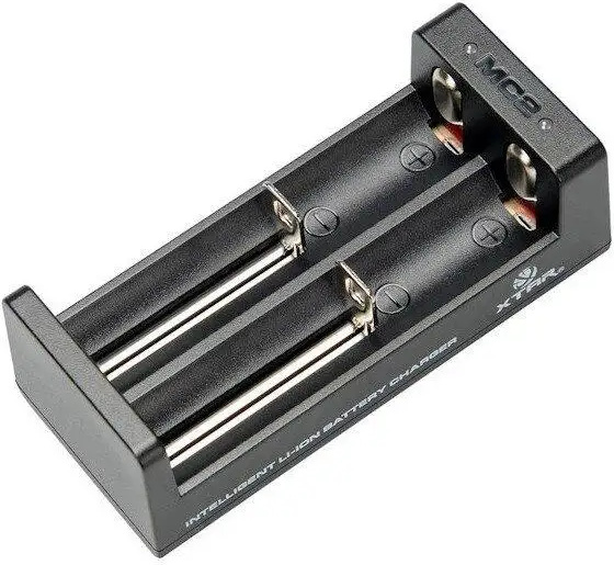 XTAR MC2S, USB Type-C, univerzálna nabíjačka, LiIon & NIMH, 18650, CR123, AA, AAA s 2 zásuvkami