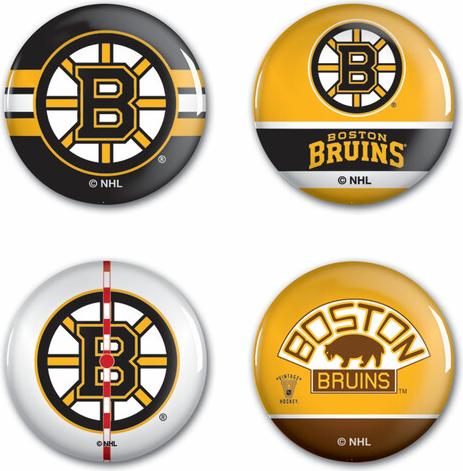Wincraft Button-Set Boston Bruins NHL Button 4 Pack dk-52382-uniw