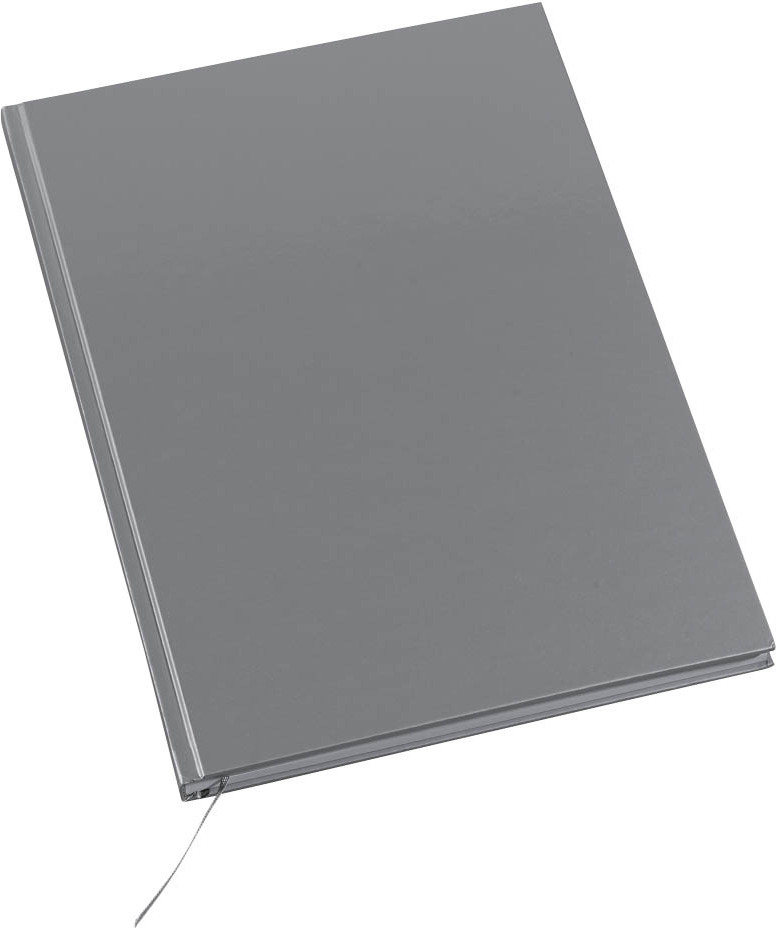 POV Notizbücher DIN A4 kariert, silber Hardcover 192 Seiten, 3 St. 5313-3