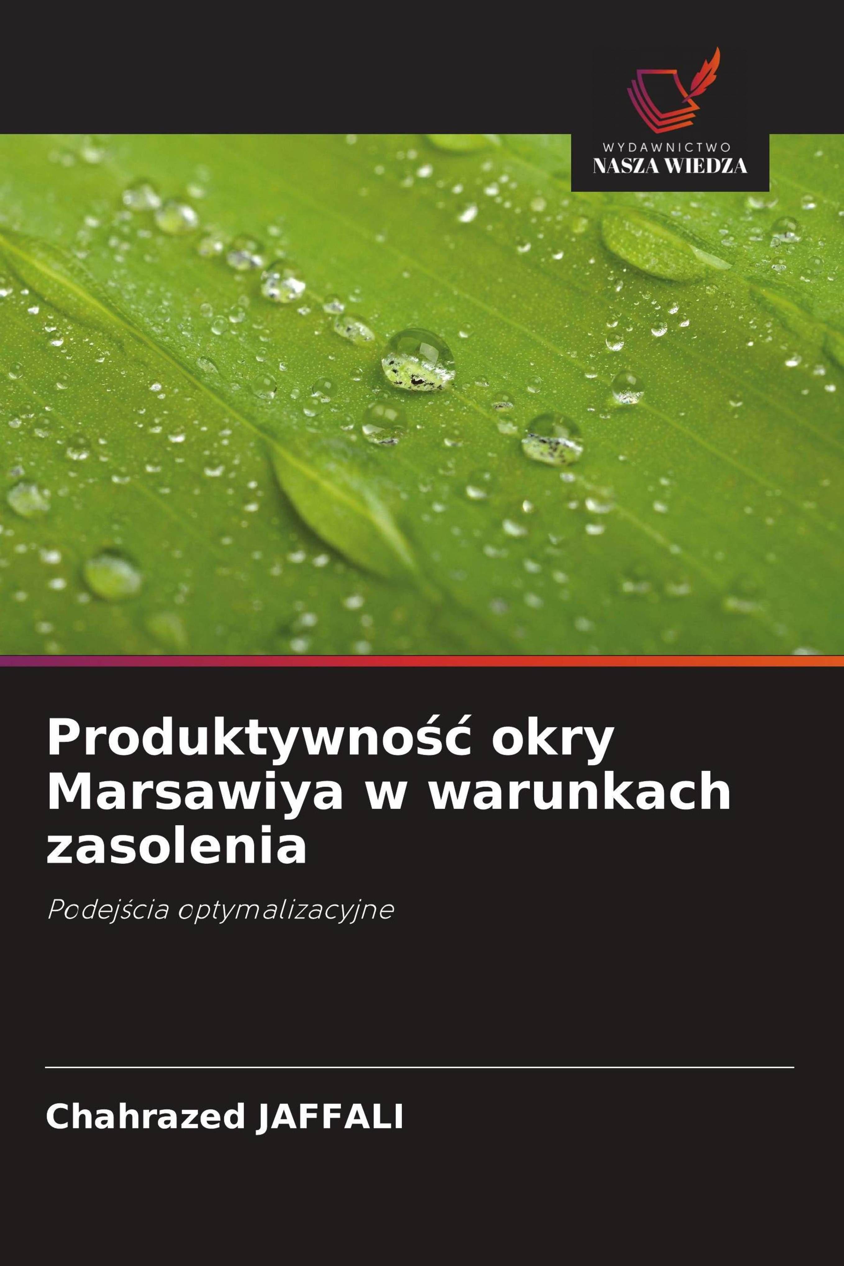 Sonstige Verlage Produktivität von Marsawiya unter salzhaltigen Bedingungen