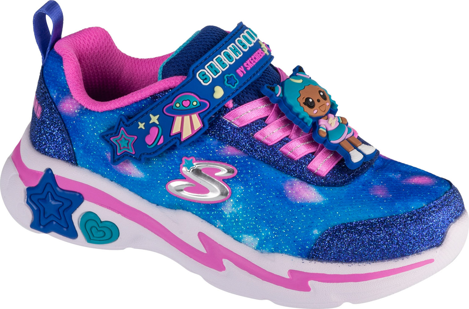 Skechers Snuggle Sneaks - Skech Squad 302214L-NVMT, tenisky, pre dievčatá, tmavomodré