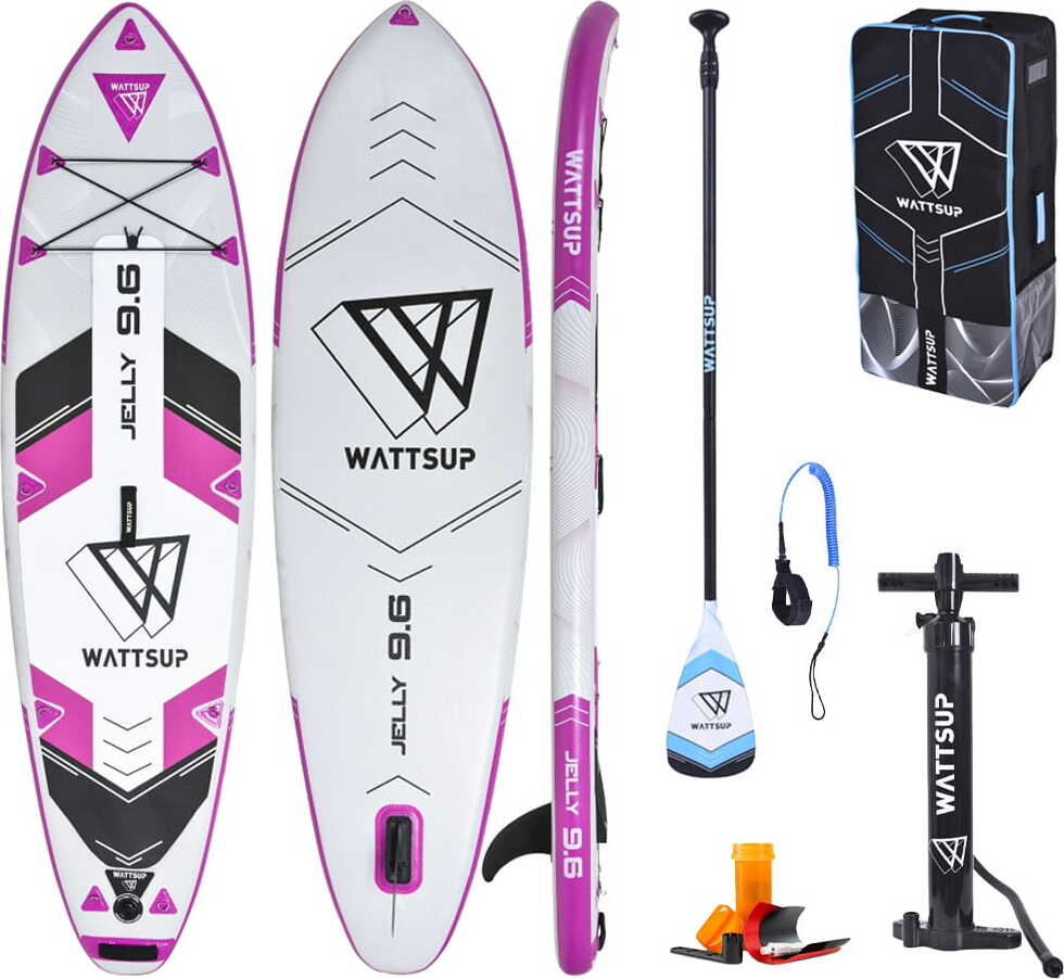 Wattsup Jelly 9'6" SUP doska Stand Up Paddle Surf Board Paddle ISUP 290cm