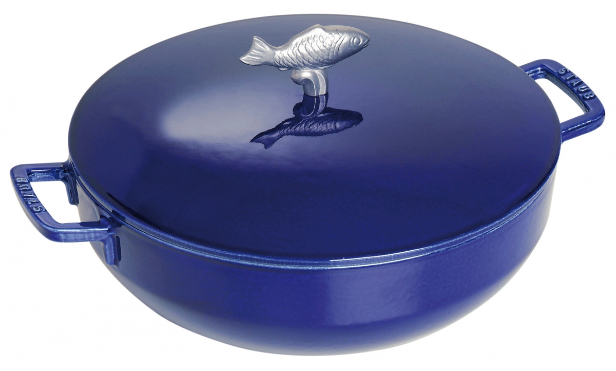 Staub Bouillabaissetopf, 28 cm | Dunkelblau | rund | Gusseisen 405103260