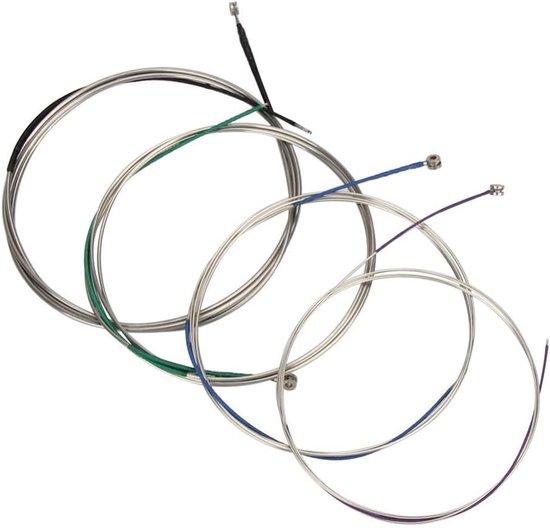 Markenlos Cellosaiten Komplettset Stahlsaiten Für 4/4, 3/4, 1/2, 1/4 - Silber