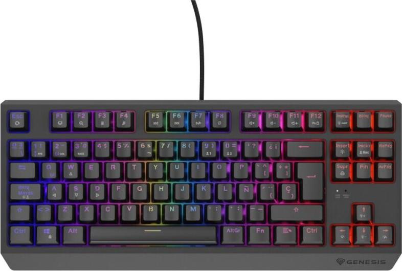 Tastatur Genesis Thor 230 TKL Schwarz Qwerty Spanisch NKG-2208