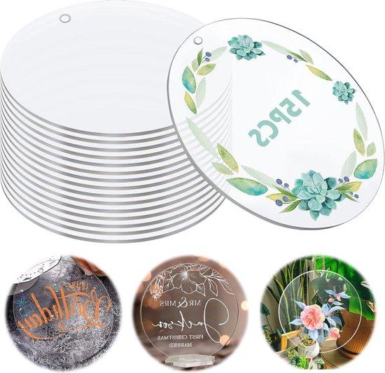OEM 15 Stk. runde Acrylplatten transparent 15cm 2026