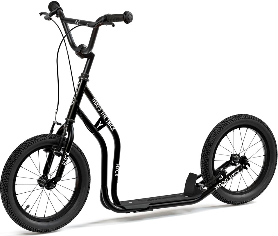 Tretroller Kinderroller Yedoo Flyck 16/16 Scooter Roller Cityscooter schwarz