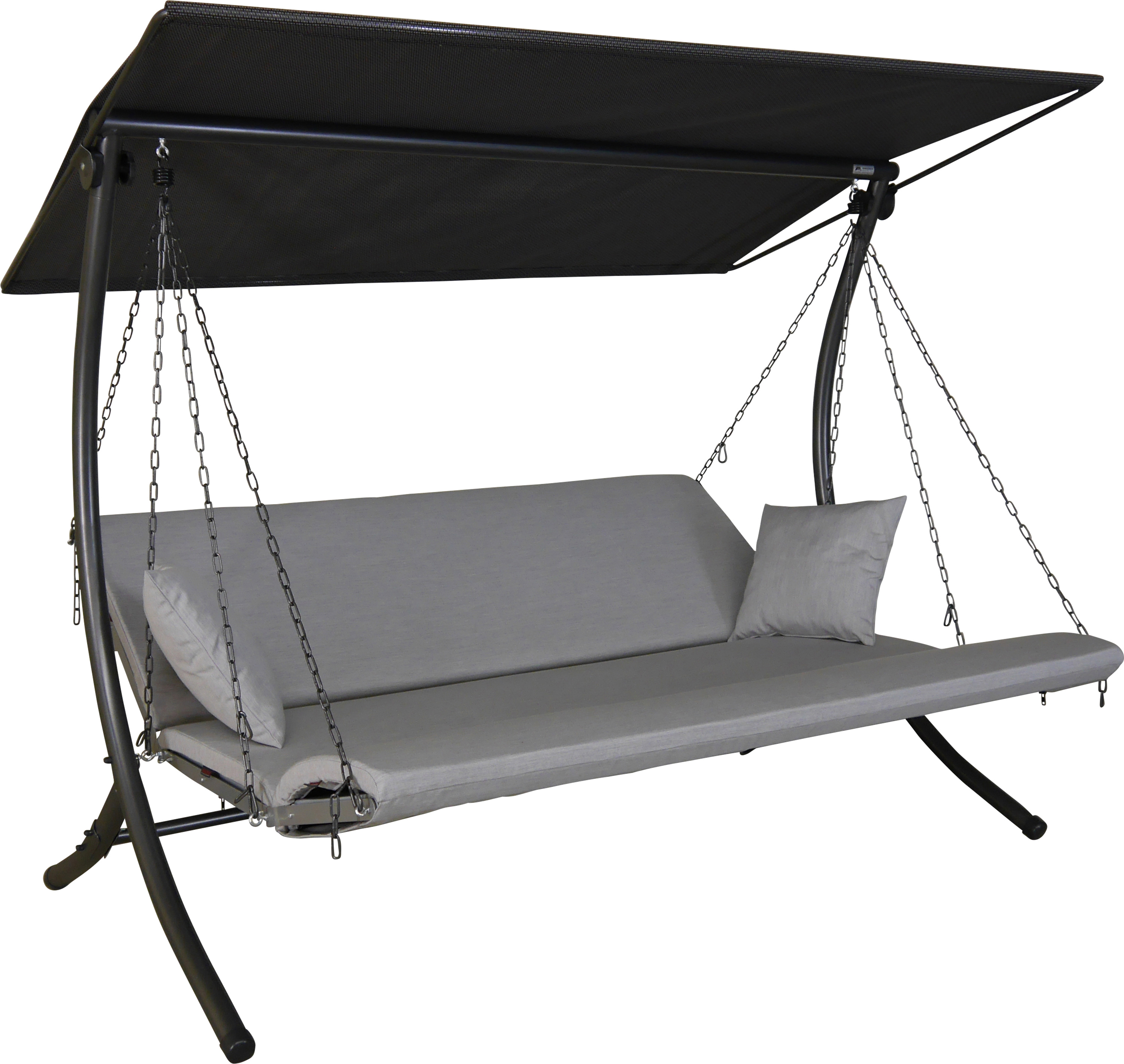 Angerer Hollywoodschaukel Luxus Zip granit 748100-500-21