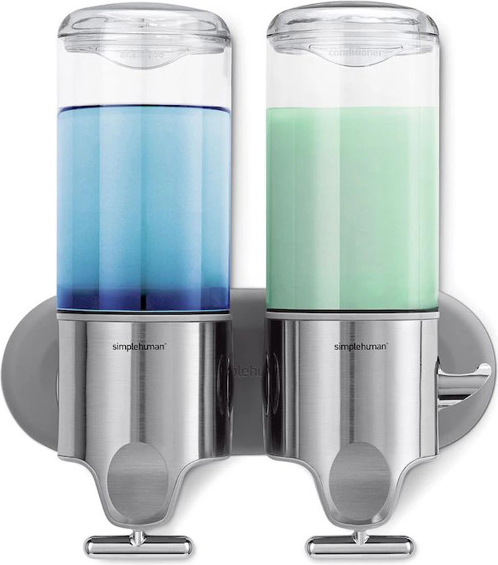 Simplehuman distributeur de savon Wall Duo - acier Simplehuman distributeur de savon Wall Duo - acier