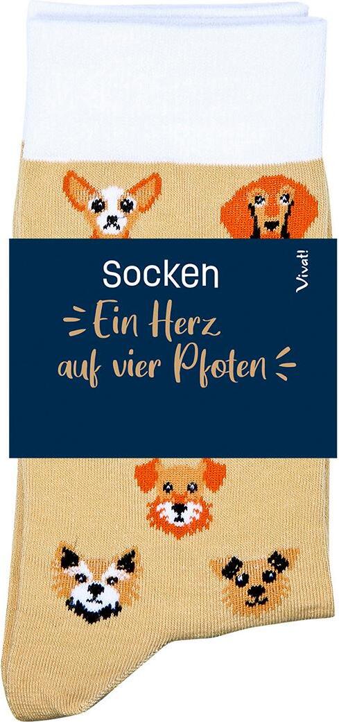 St. Benno Socken für Hundeliebhaber 'Ein Herz auf vier Pfoten'