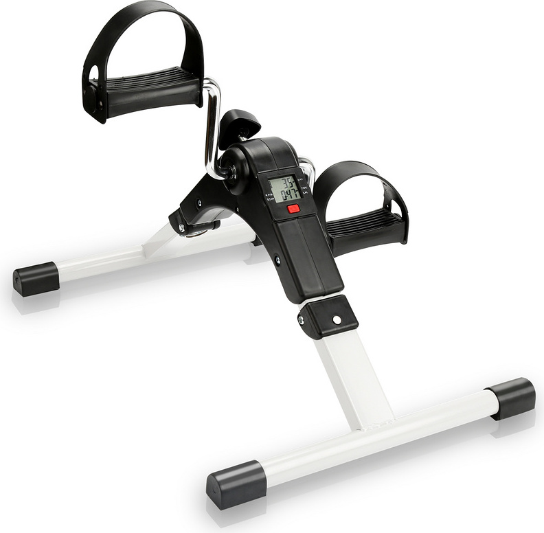 Jiubiaz Mini Bike Exercise Bike, bicykel Leg Trainer s LCD displejom, skladací pedálový trenažér, ľahko použiteľný bicyklový trenažér.