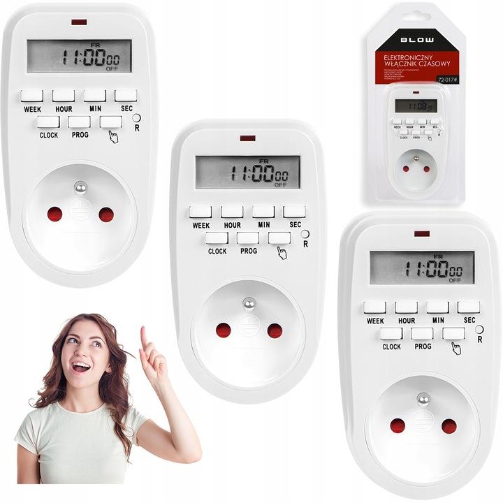 Blow 3X Timer-Programmierer, Digitales Lcd-Display, 1-Minuten-Schalter, 8 Einstellungen