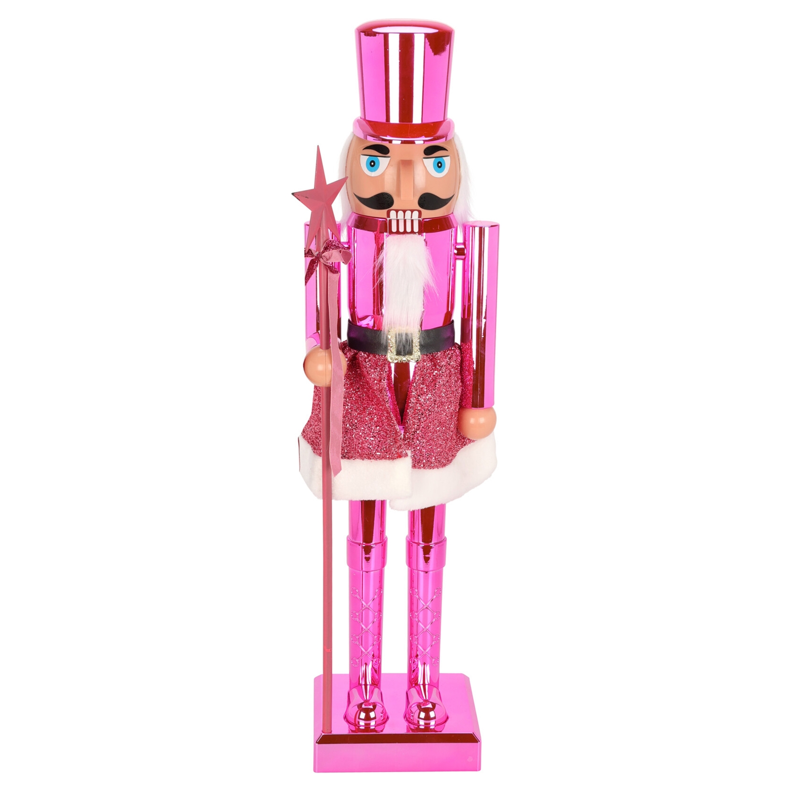 Grosser Nussknacker Lebensgross, König, Pink, 2 Me Produktbild-Vorschau 8