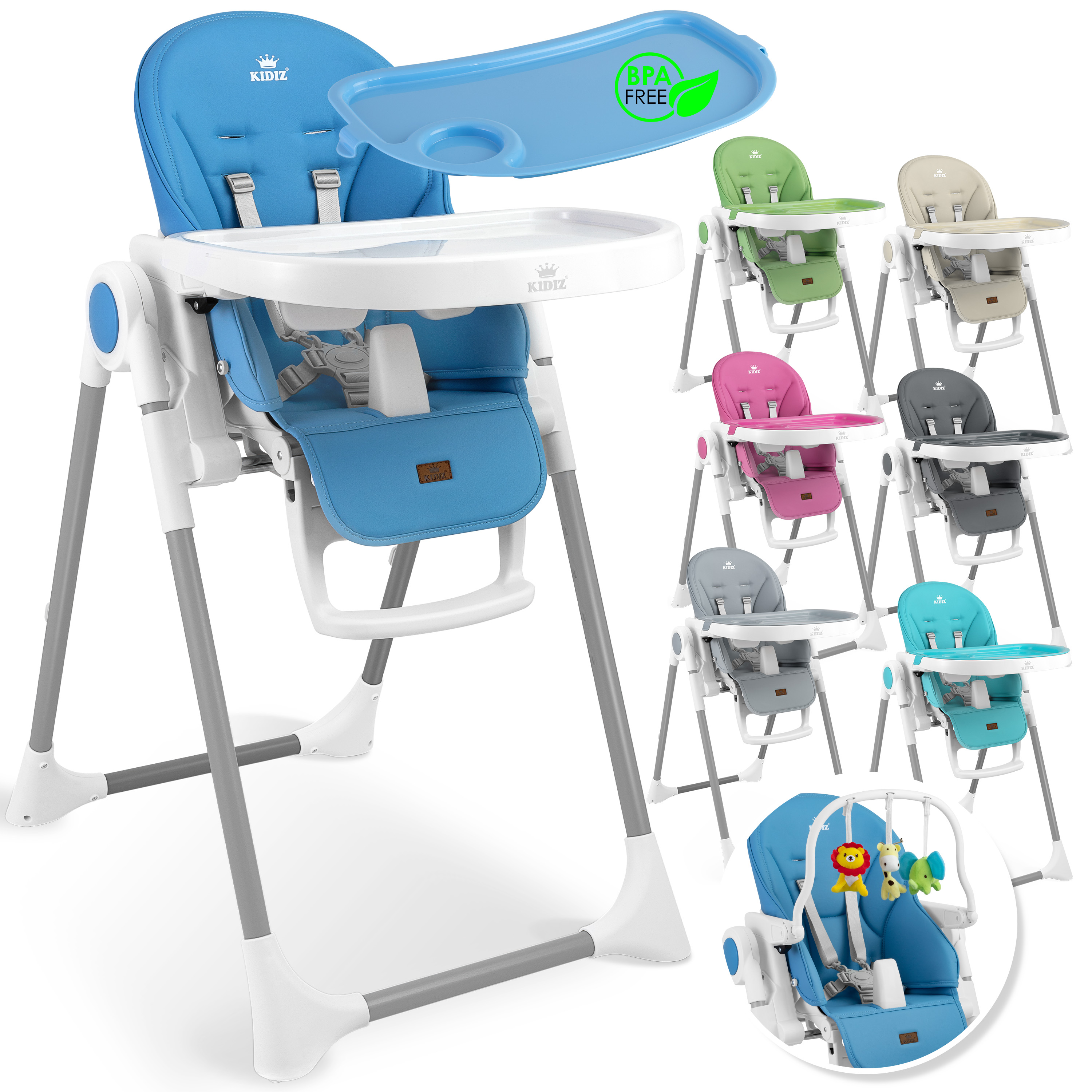 4 IN 1 Baby Hochstuhl Kinderhochstuhl Treppenhochstuhl klappbar Feeding Seat DHL 