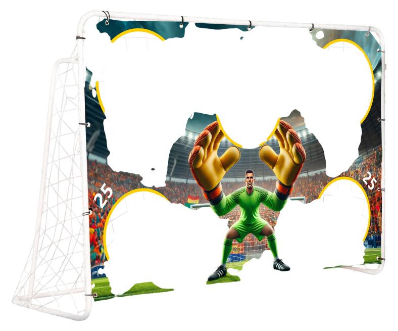 MOVEPRO DS58010 Fußball-Trainingstor mit Zielscheibe 180 x 122 cm DS58010 + MATA