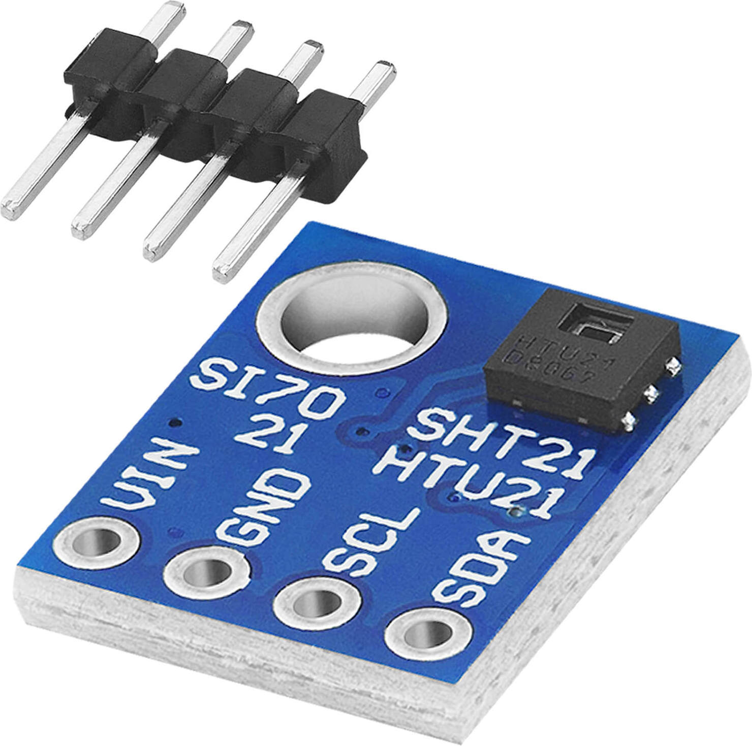 AZDelivery AZ-Delivery Sensoren GY-21 HTU21 Feuchtigkeit und Temperatur Sensor, 1x GY-21 B 13-4