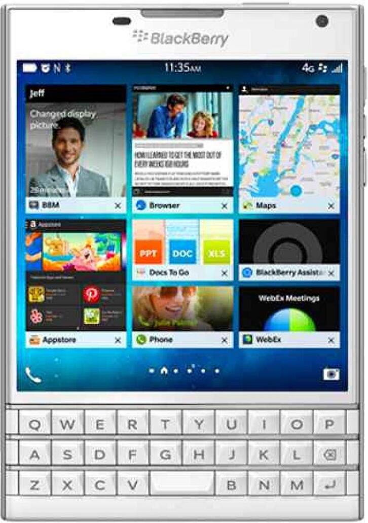 BlackBerry Passport - 11,4 cm (4.5 Zoll) - 3 GB - 32 GB - 13 MP - BlackBerry OS 10 - Weiß