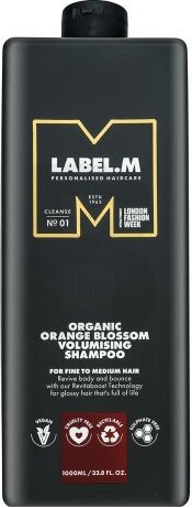 Label.M Organic Orange Blossom šampón na zväčšenie objemu pre všetky typy vlasov 1000 ml