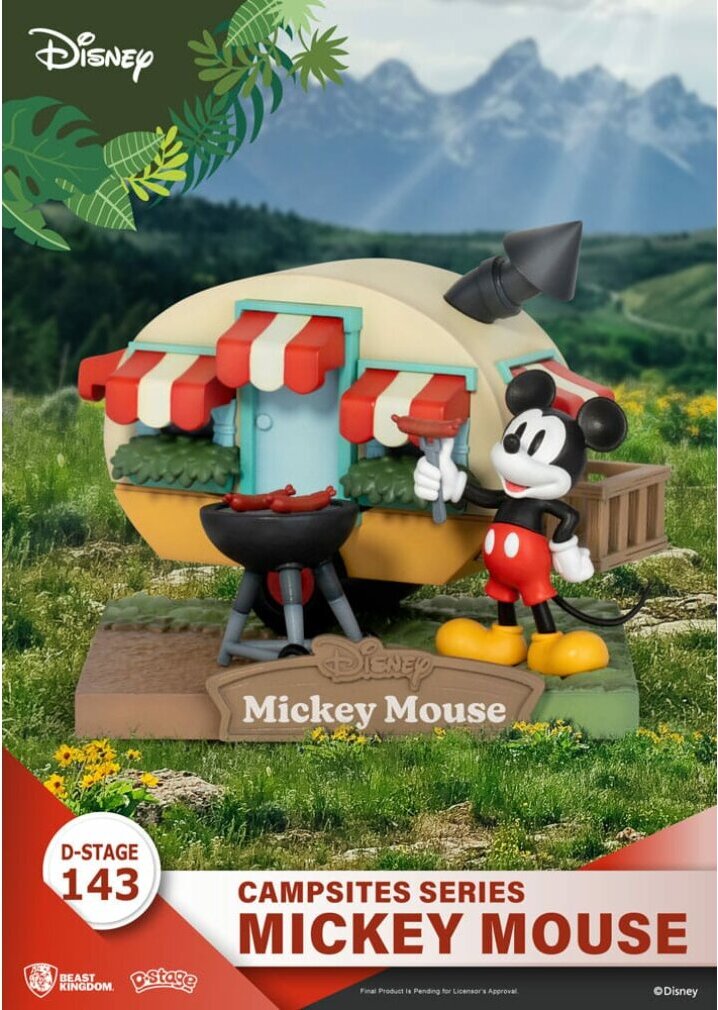 Beast Kingdom Toys Disney D-Stage Campsite Series PVC Diorama Mickey Mouse 10 cm 646