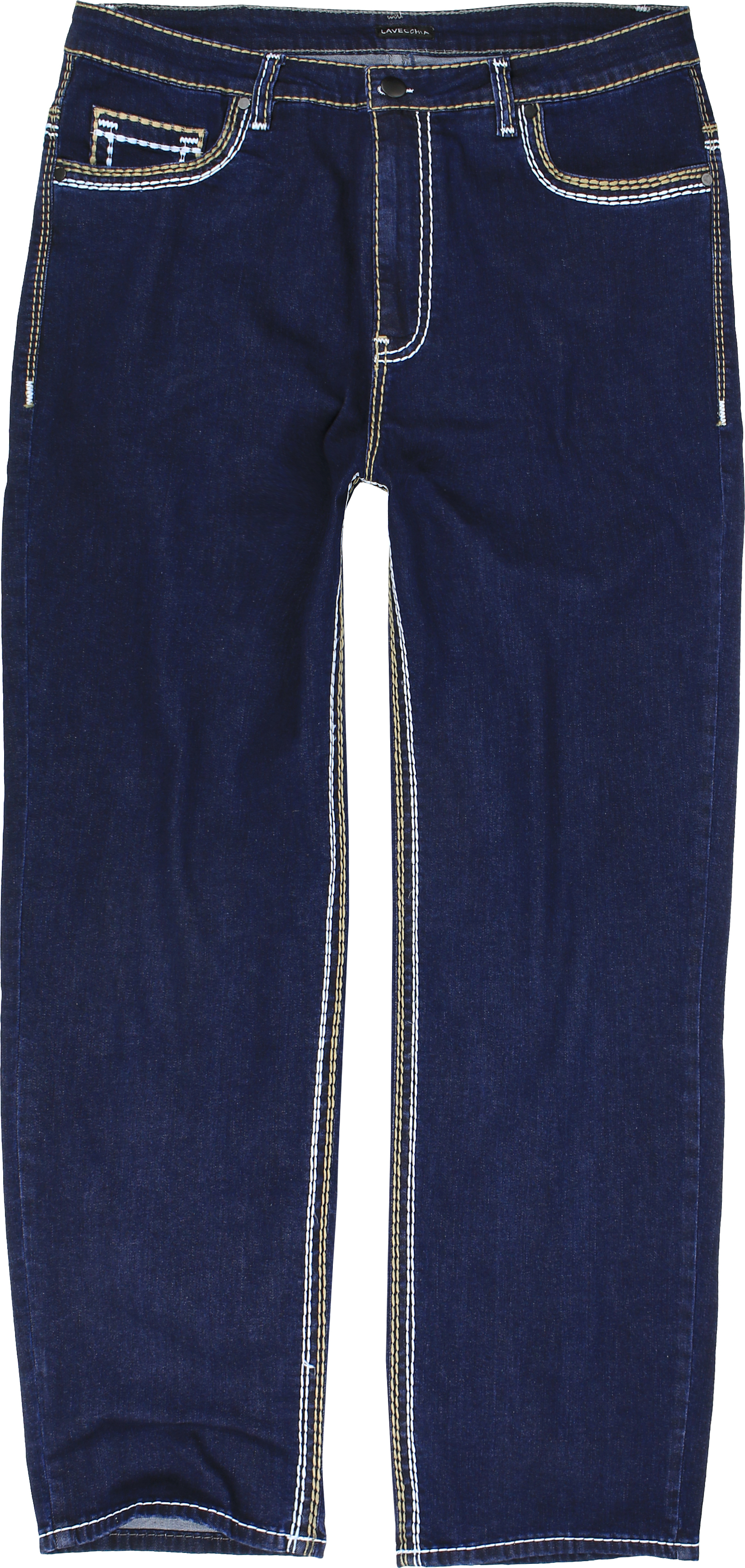 Lavecchia Herren Comfort Fit Jeans LV-503 (Darkblue, 60/32) LV-503-22-60/32-Darkblue