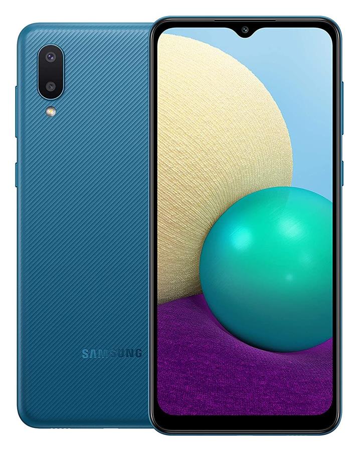 Samsung Galaxy A02 SM-A022F Dual Sim Blau 15,24cm (6,5Zoll) 32GB/3GB Android Smartphone