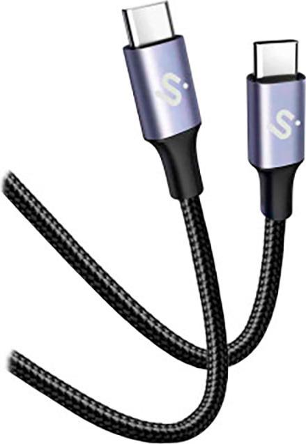 SUBBLIM SUBCAB-C10001, 1 m, USB C, USB C, USB 2.0, 0,48 Gbit/s, Schwarz