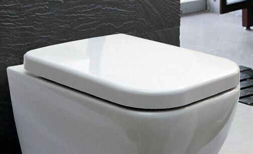 NEXTREND - GmbH BERNSTEIN WC-Sitz aus Duroplast mit Soft-Close für Wand-Hänge-WC CH101 und 101R – Weiß, Bruchsicher wcsitzCH101