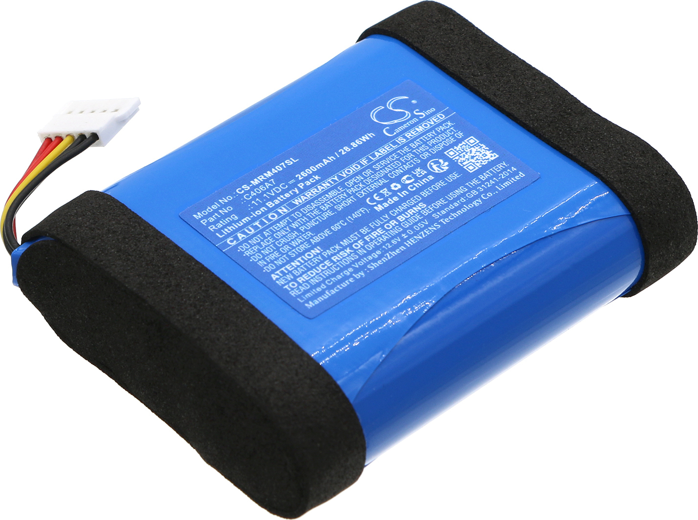 TECHTEK Akku Kompatibel mit [Marshall] Middleton Ersetzt C406A1, für C406A7