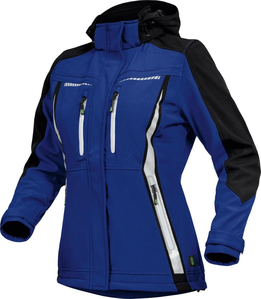 Leibwächter Sommer-Softshelljacke Damen FLXDS Gr. 40 kornblau/schwarz FLXDS2040
