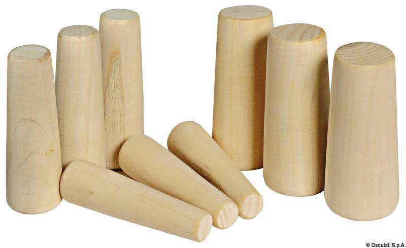 Osculati Set of 9 Notfallstopfen aus Holz von 20 bis 49 mm , 1 Stück 22.803.81